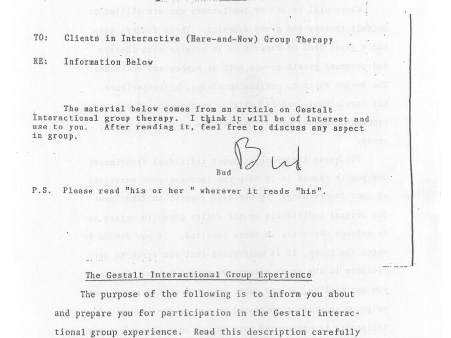 Gestalt Interactional Group Experience
